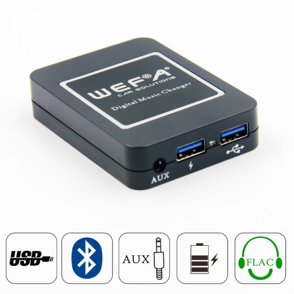 USB FLAC MP3 AUX Bluetooth A2DP адаптер Wefa WF-606 MAZ для MAZDA