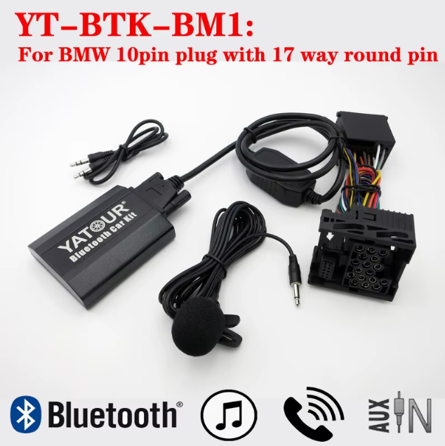 Bluetooth AUX Адаптер Yatour YT-BTK BM1 для магнитол BMW