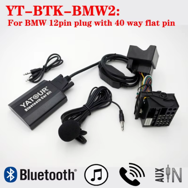 Bluetooth AUX Адаптер Yatour YT-BTK BM2 для магнитол BMW